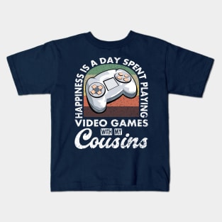 Gaming Quote Playing Video Games With My Cousins Kids T-Shirt